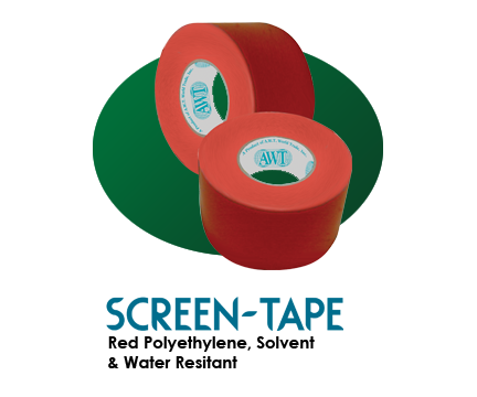 Screen Tape - Red Polyethylene Tape
